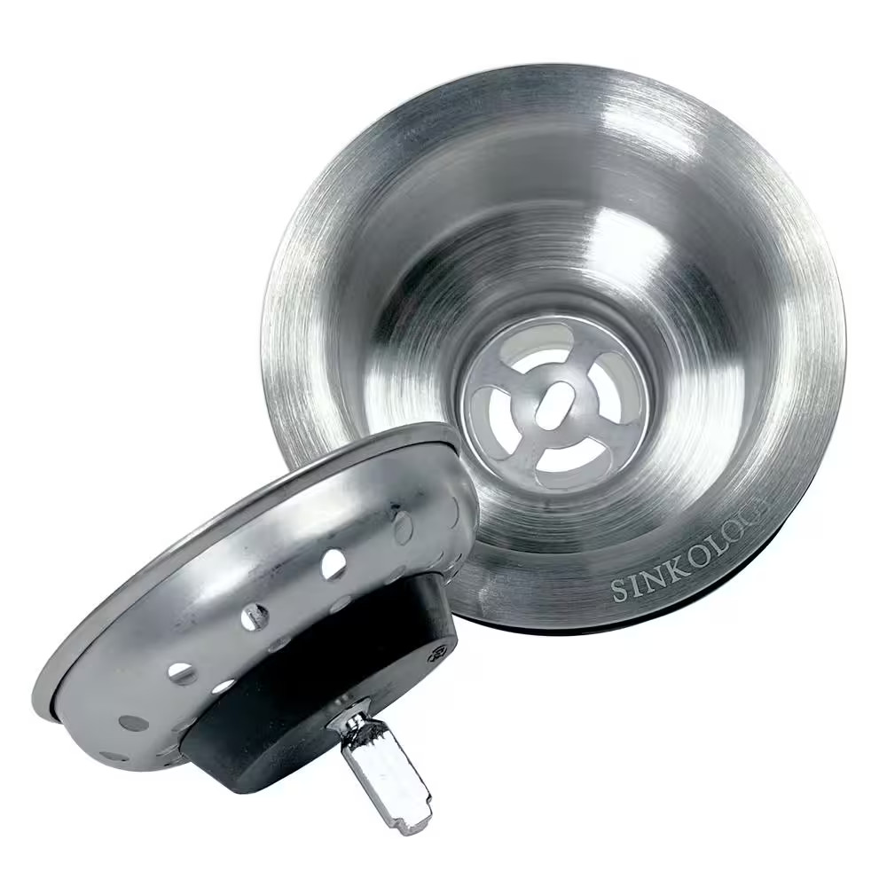 Sinksense Kitchen Sink Heavy Duty Basket Strainer Drain with Post Style Basket i