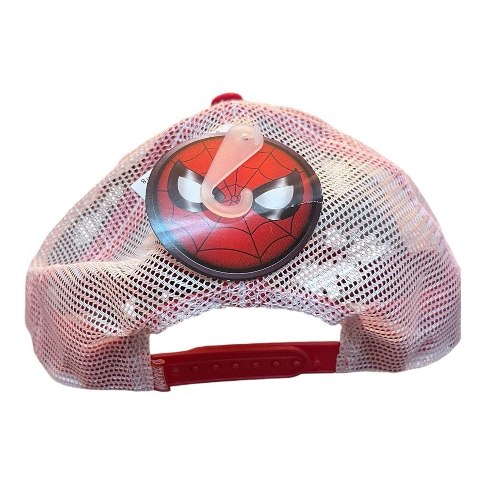 Boys Marvel Spider-Man Adjustable Red trucker cap