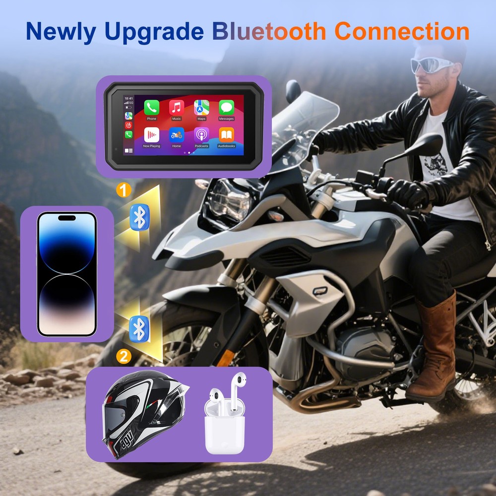 6" Waterproof GPS Navigation Screenfor BMW, Data Reading, Native Wonder