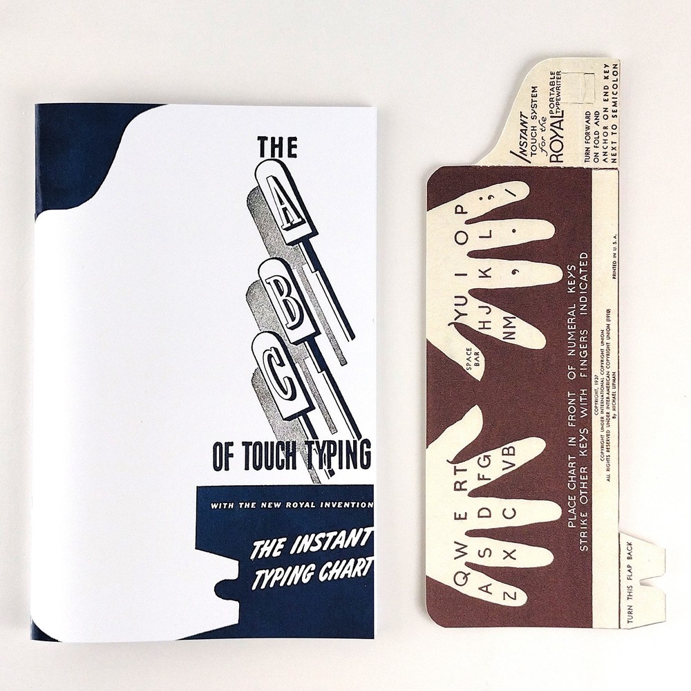 Royal Quiet Deluxe 40s Typewriter User Owners Manuals & Chart Complete Documents