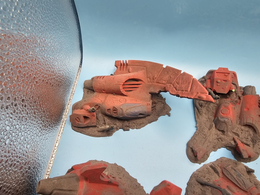 40K Eldar Aeldari Crashed Vehicle Terrain Set (UNPAINTED) Read Description