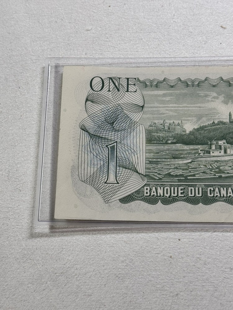 1973 Canada 1 Dollar Banknote Crow Bouey P# 85c