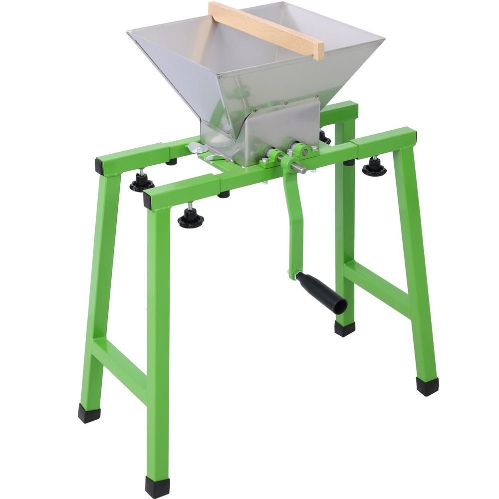 Fruit and Apple Crusher with Stand 7L Manual Juicer Grinder 1.8 Gallon Green