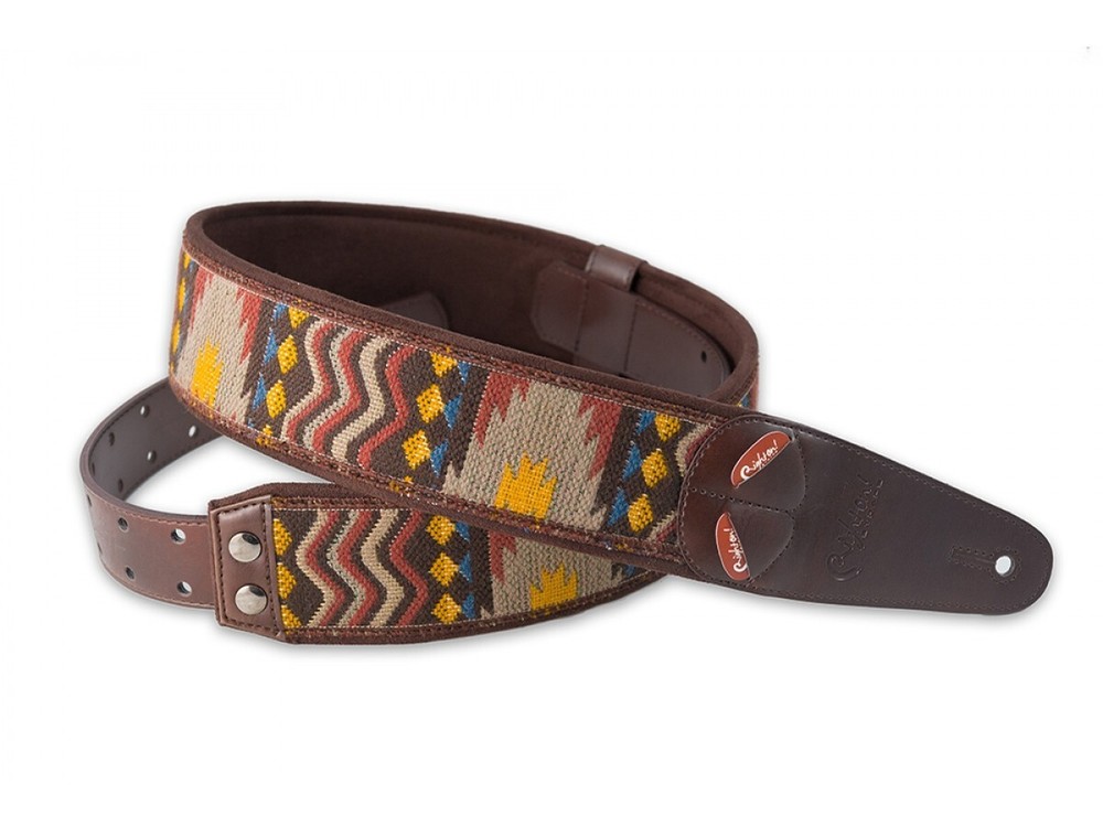 RightOn! Mojo Azteca Design Guitar Strap; Unic
