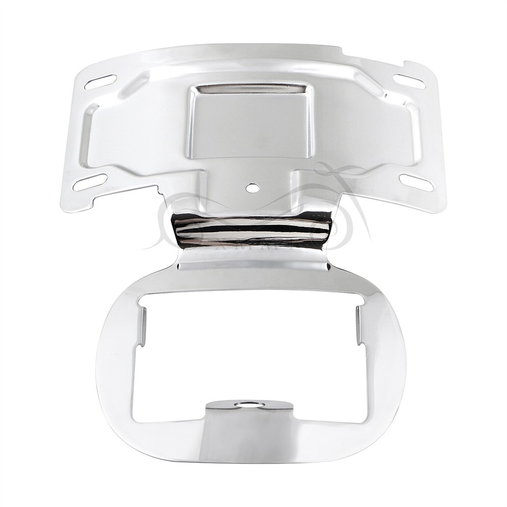 Chrome License Plate Relocator Bracket For Harley Electra Road Glide 2014-2020