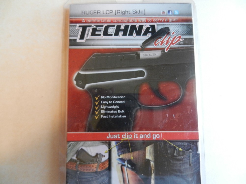 Techna Clip, Technaclip; Fits Ruger LCP; Right Side; LCPBR