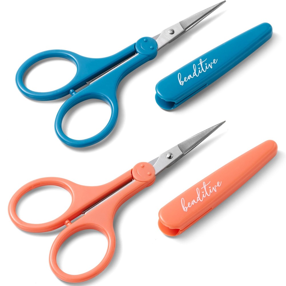 Beaditive High Precision Detail Scissors Set (2-Pc) Sharp, Fine Mid Century
