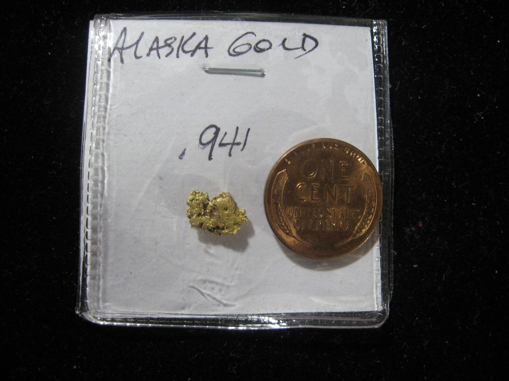 ALASKA GOLD NUGGET  .941 GRAMS