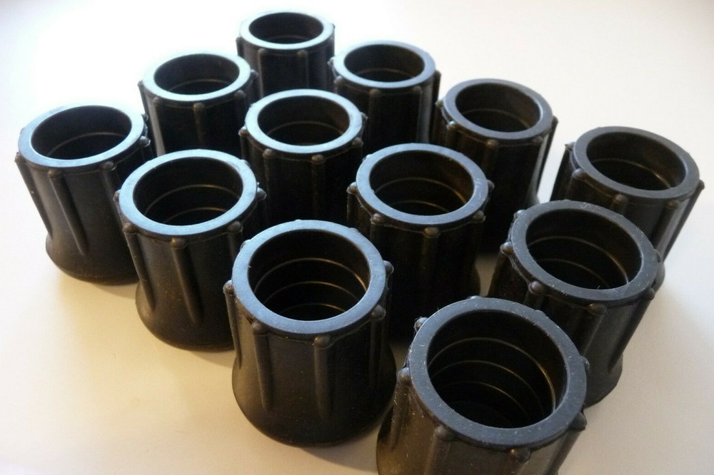 12 Pack 1" Rubber Crutch Tips, Cane Tips, Walker Tips, New $1.67 Each