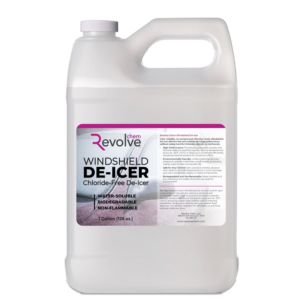 Windshield De-Icer & Washer Fluid - 1 Gallon - Chloride-Free Formula