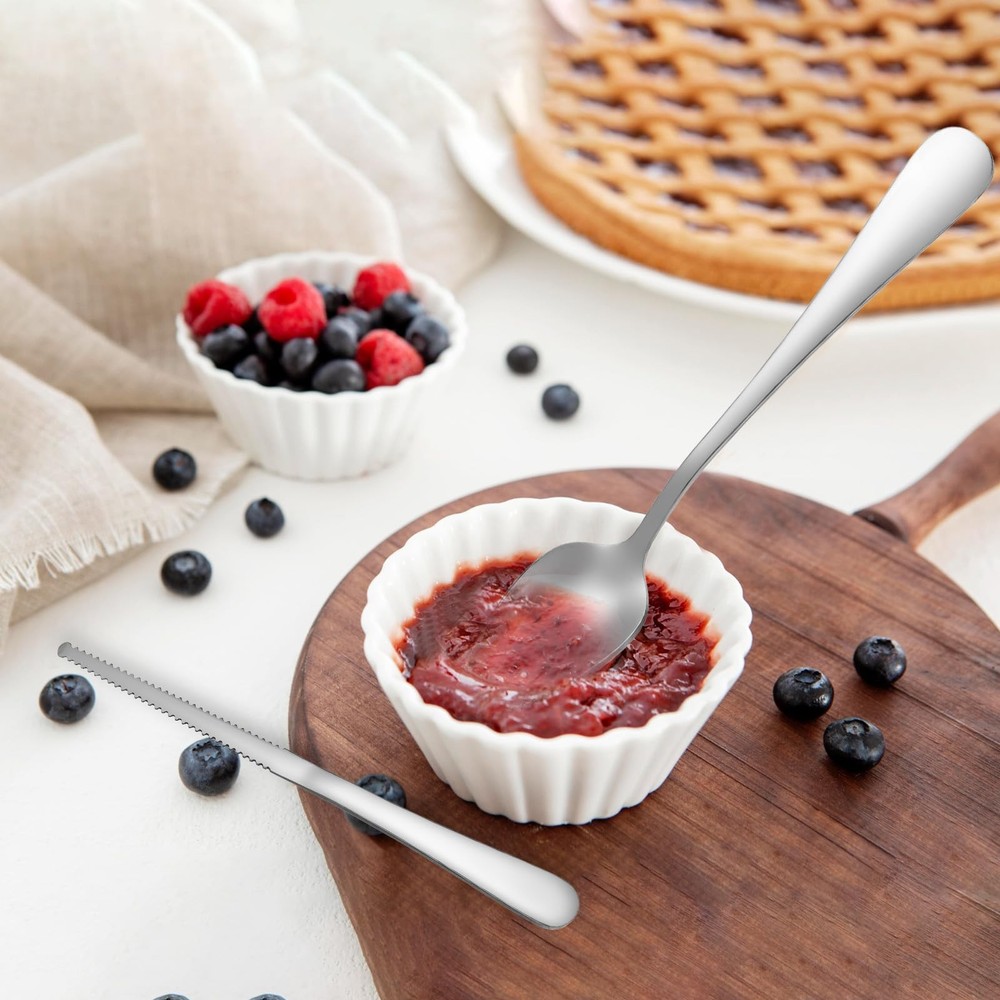InnoHHustle Grapefruit Spoons 3 Set, 2 Stainless Steel Silver