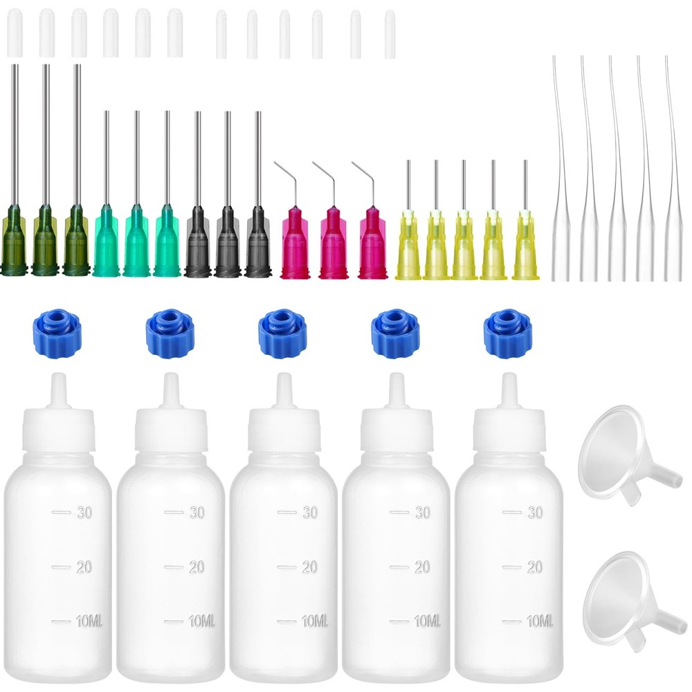 30ml Glue Precision Tip Applicator Bottle,Needle Squeeze Bottle
