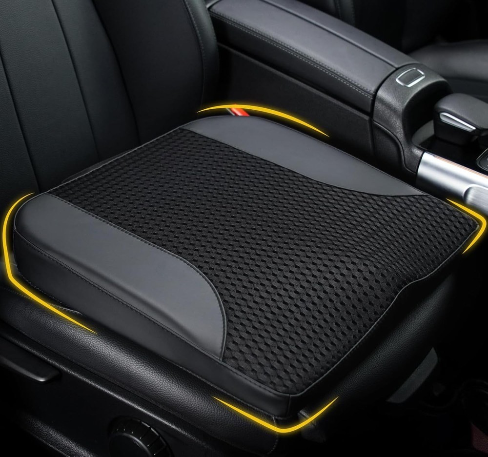 Car Seat Cushion, Comfortable Memory Foam Seat Pillow for Driving, Sciatica-Back