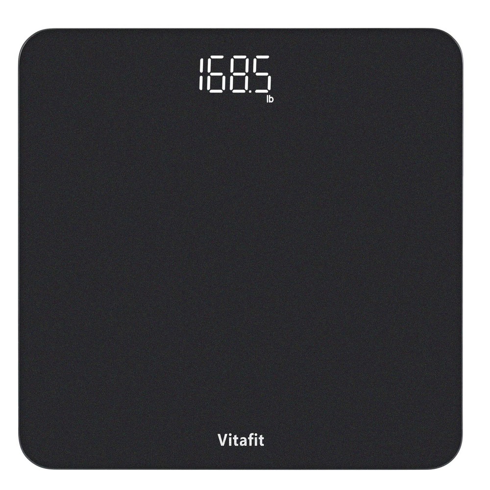 Professional Digital Bathroom Scale with Clear LED Display - Includes Batteries