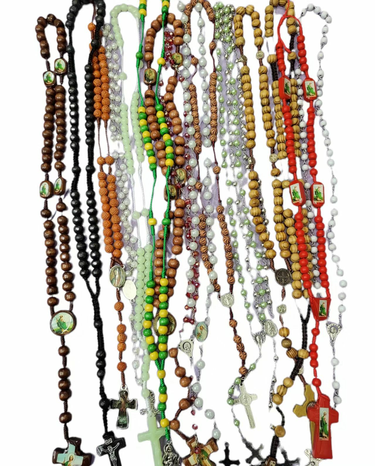 BEST SELLER-12pc Mix Lot wholesale Religious full Rosary Crucifix Cross