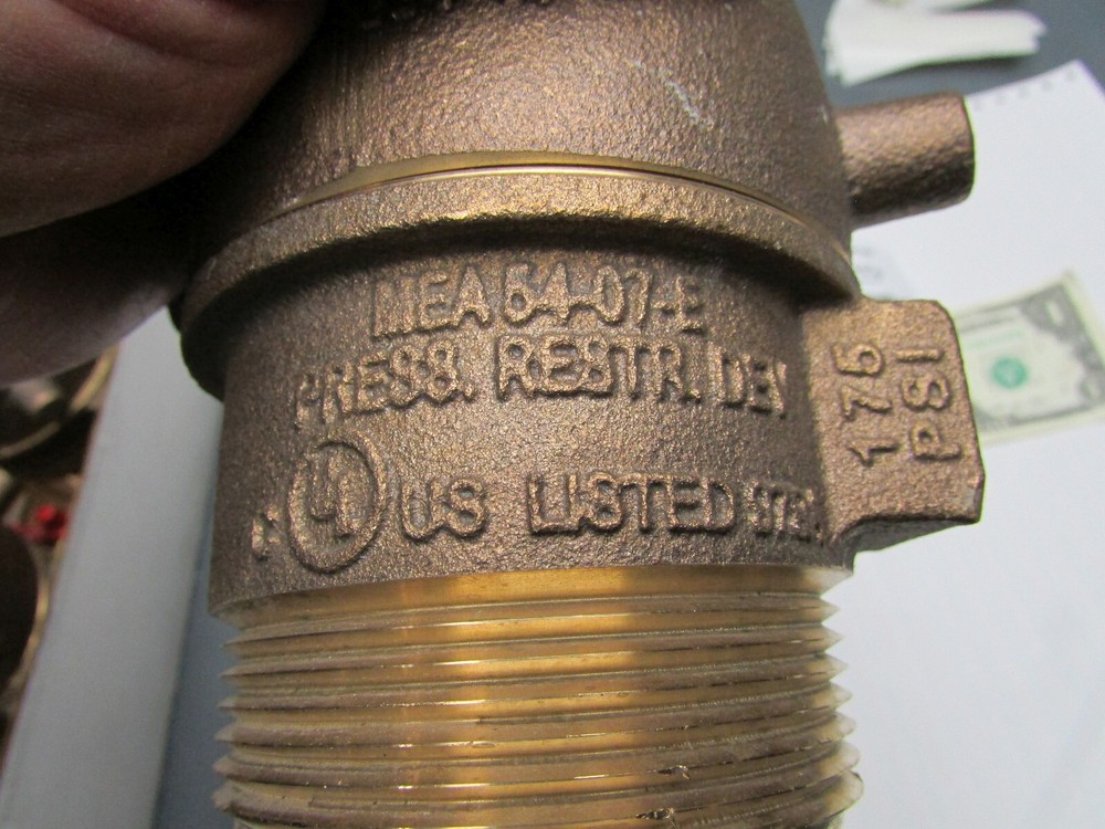 Dixon 2.5" M/F Adjustable Fire Hose Restricting Device, Training Valve APRD250F