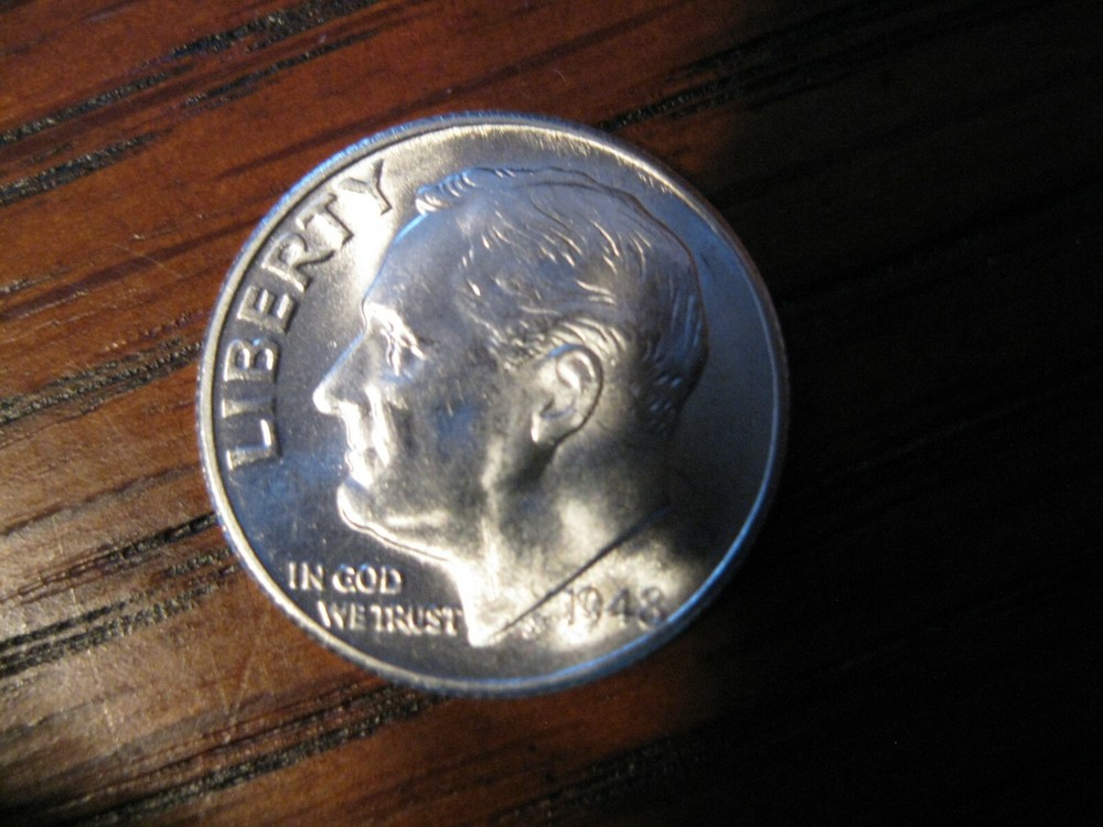 1948 D Roosevelt Dime Gem BU FTB!