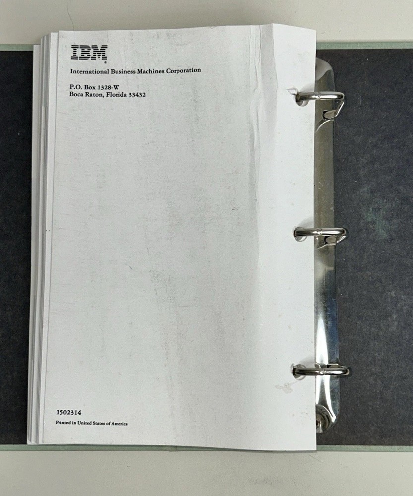 IBM Multiplan Electronic Worksheet Computer Software by Microsoft MANUAL ONLY