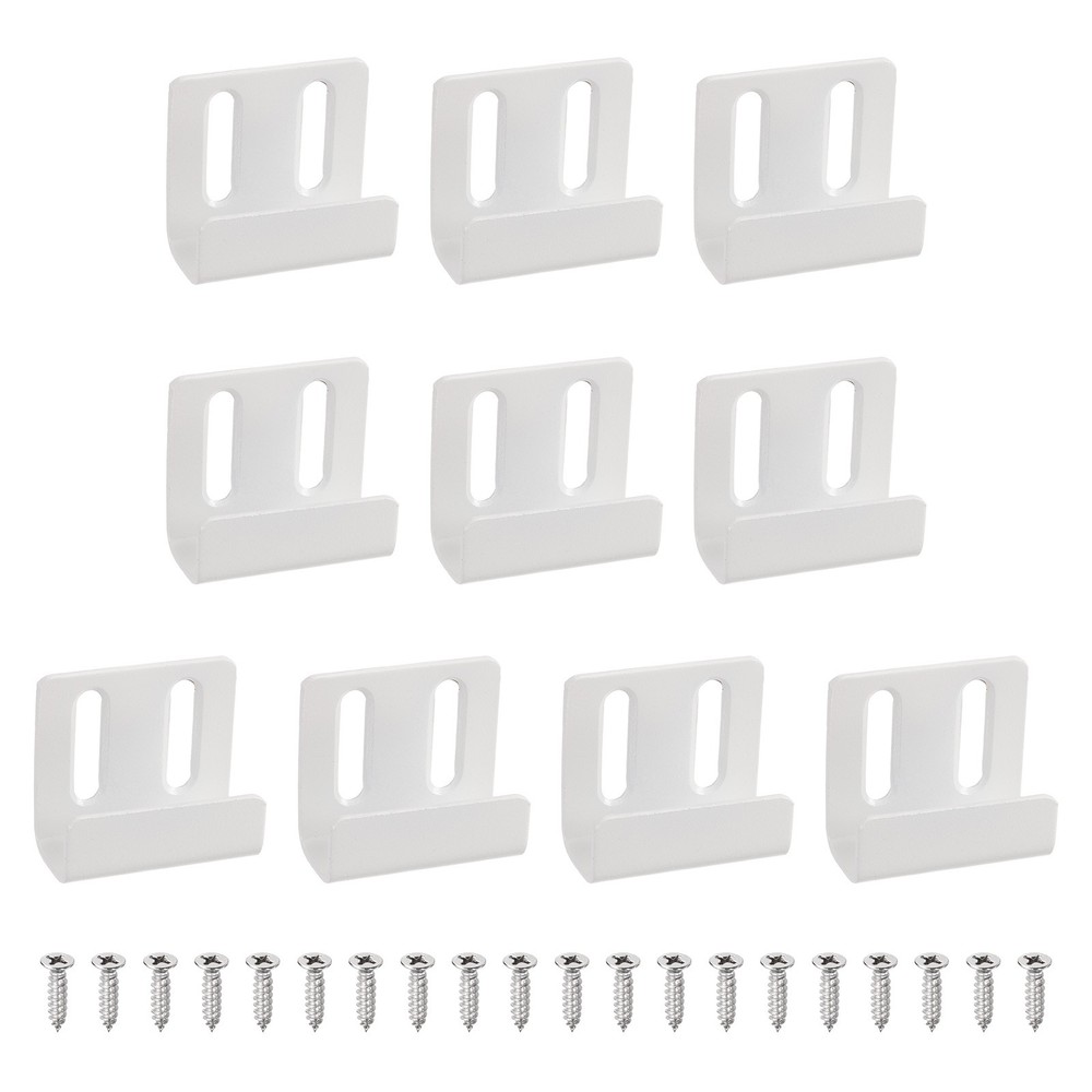 10pcs Adjustable Tile Hooks, White Sand, 15mm (9/16")