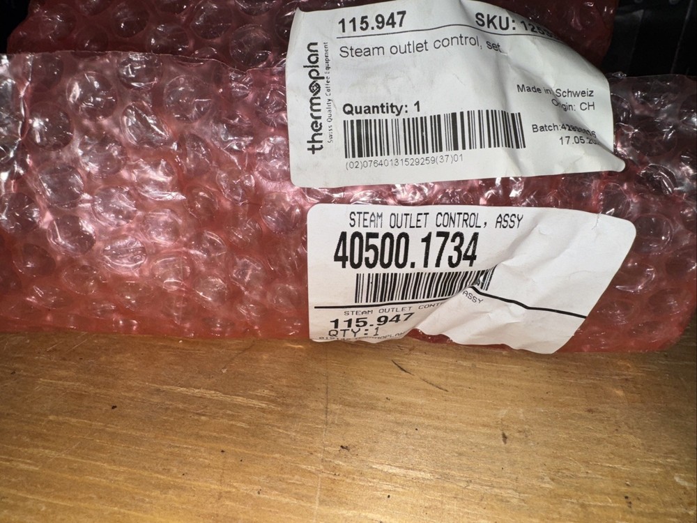 THERMOPLAN STEAM OUTLET CONTROL, ASSEMBLY