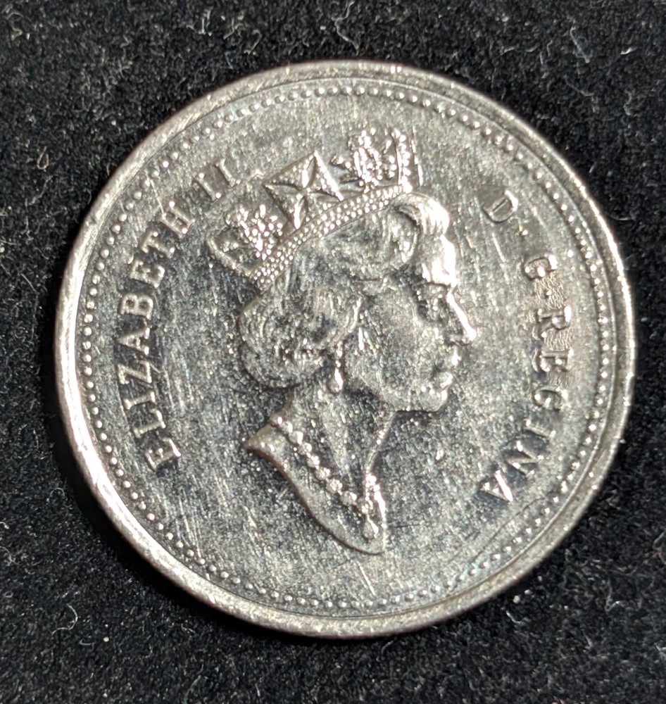 1995 Canada 25 Cents Circulated KM# 184
