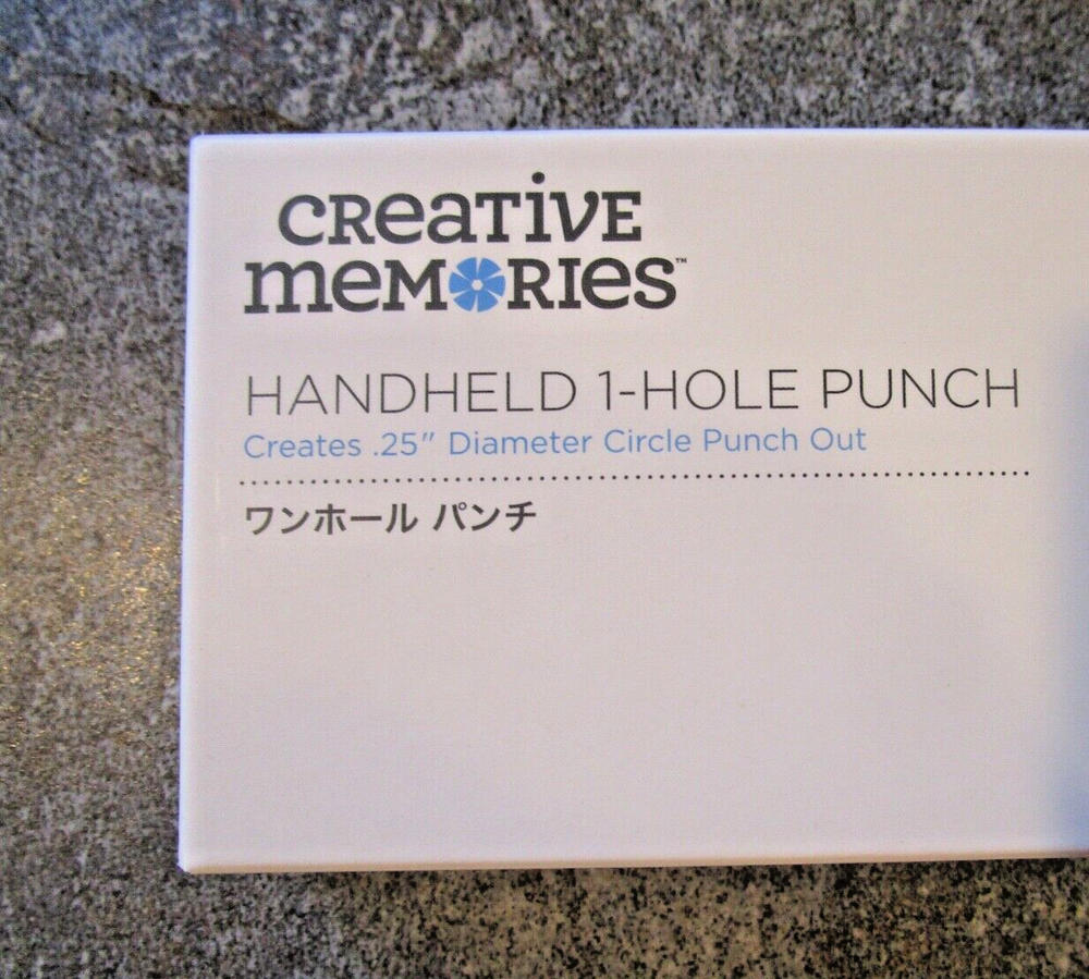CREATIVE MEMORIES Handheld 1-Hole Punch Brand New