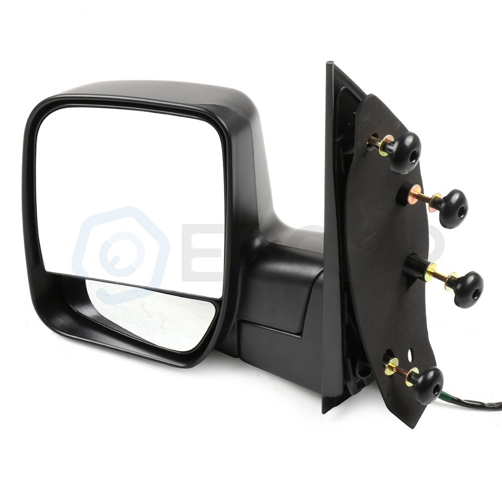 Pair Power Manual Fold Black Surface Mirrors For 2003-2014 Ford Econoline