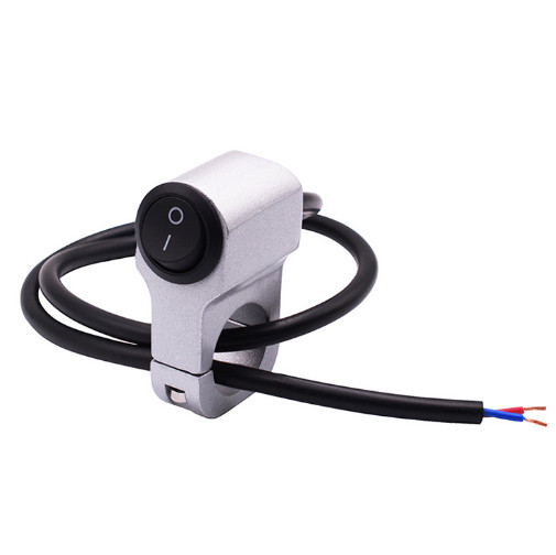Motorcycle Handlebar Headlight ON/OFF Switch Aluminum Alloy 2-Wire Light Switchs