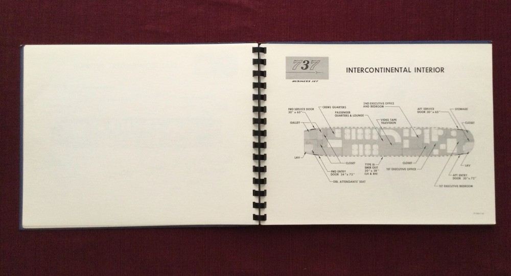 Boeing 737 Business Jet Brochure 1968