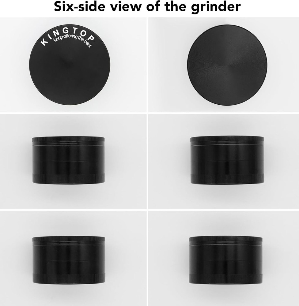 Grinder, Large 3" Spice Grinder (Midnight Black)