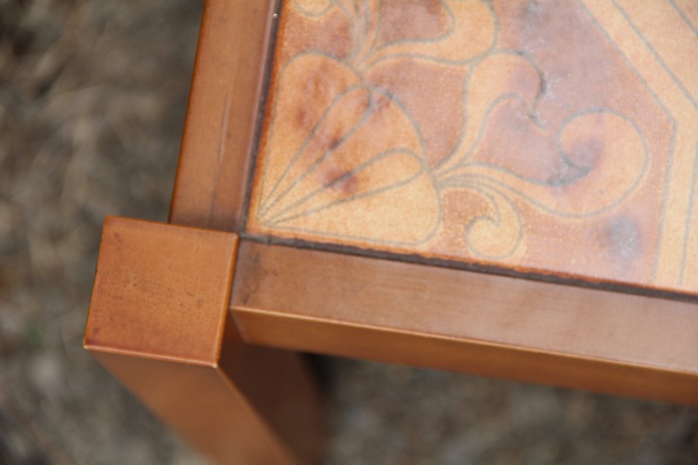 Vintage Mid Century Danish Solid Teak tiled Coffee Table.