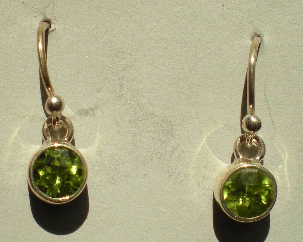 Peridot Earrings - Sterling Silver J924