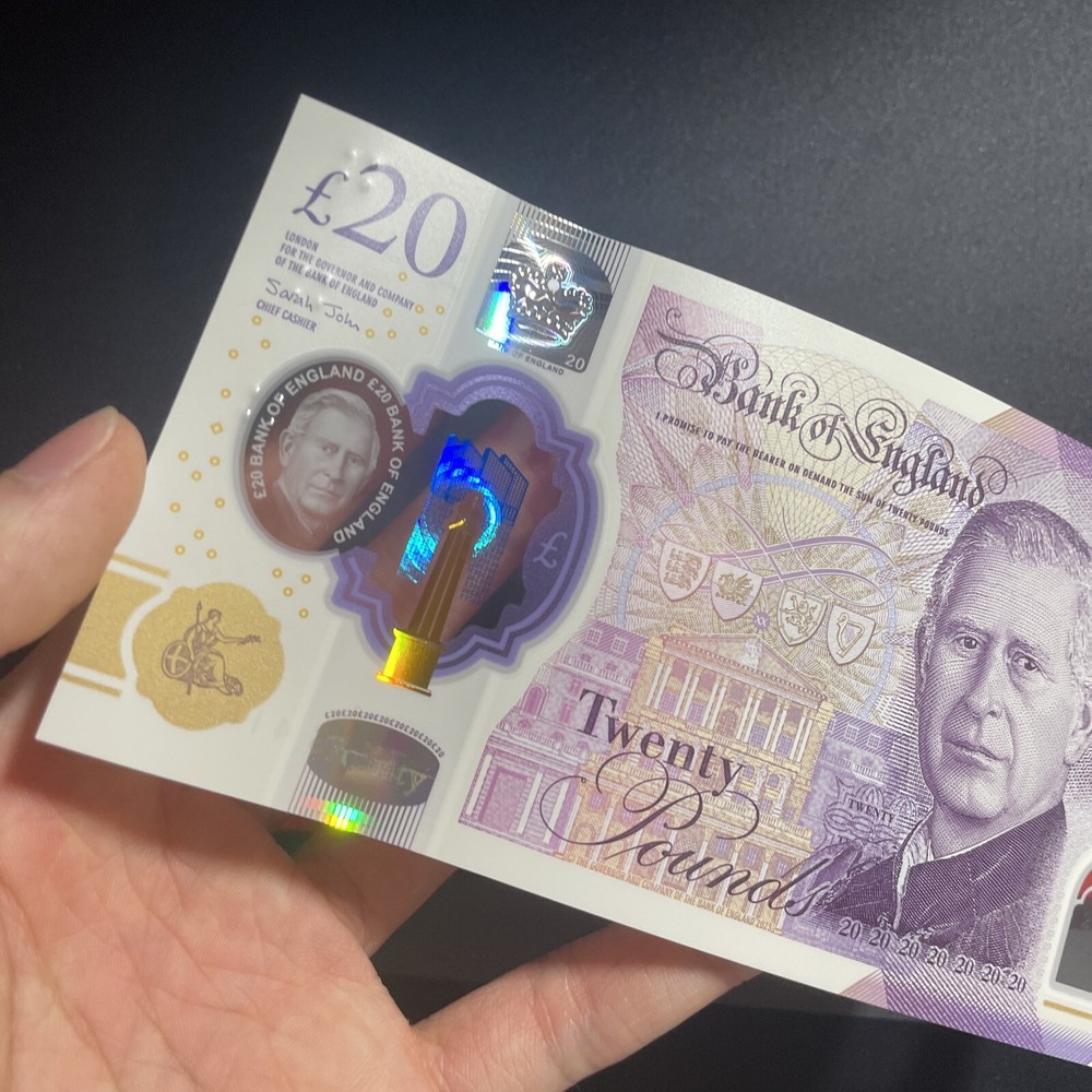 Uncirculated King Charles III £20 Bank Note. First Release 05/06/2024. EH Notes