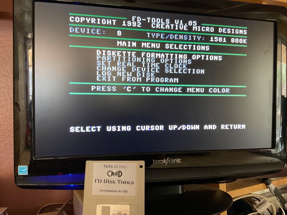 CMD Reproduction FD-4000 Disk Drive For Commodore c64 c128 and more
