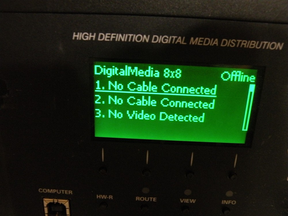 Crestron DM-MD8x8, High Definition Digital Media Distribution, Matrix Switcher