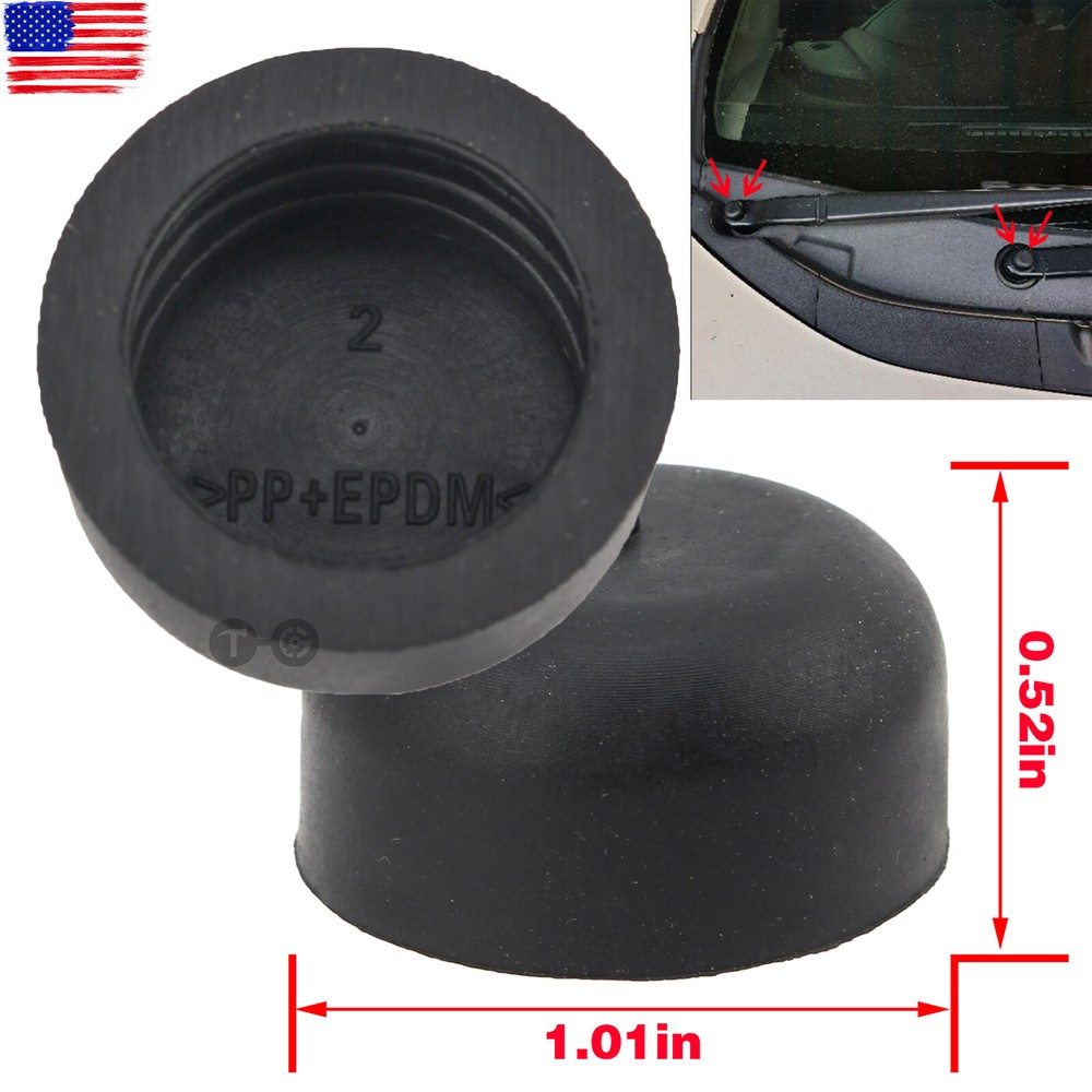 2pcs Front Windshield Wiper Arm Covers Nut Cap For Honda Accord 2003-2019