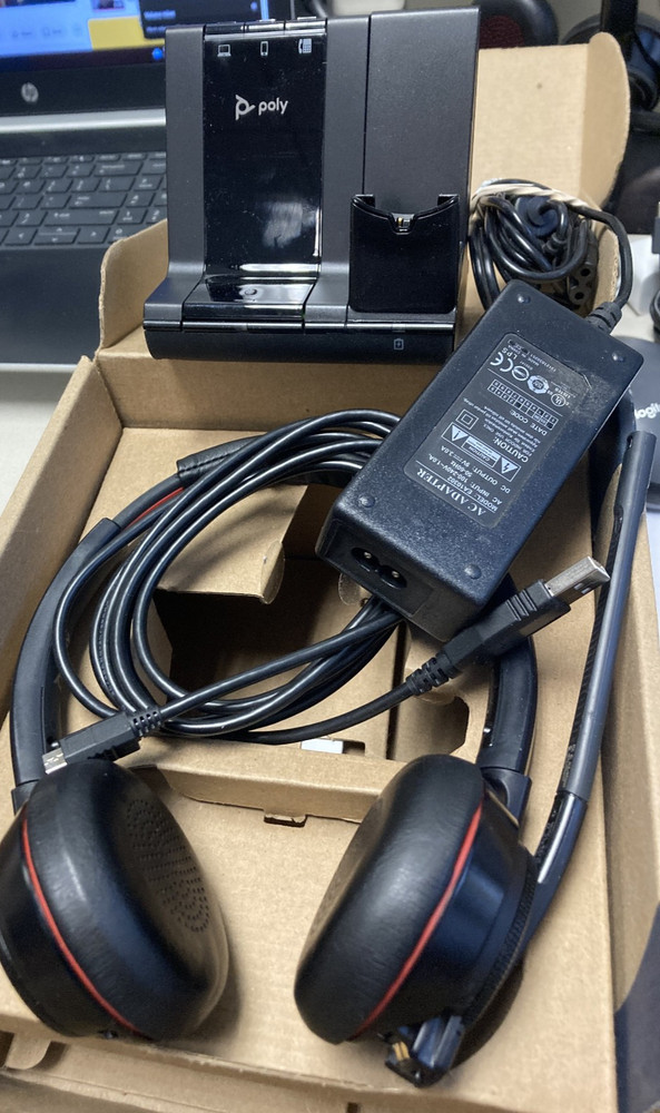 Poly Savi 8220 Office Wireless Headset- Black