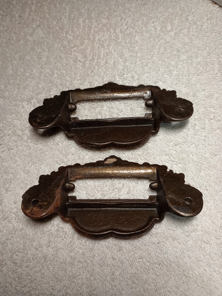 Drawer Pull, Vintage, Brass, Pair