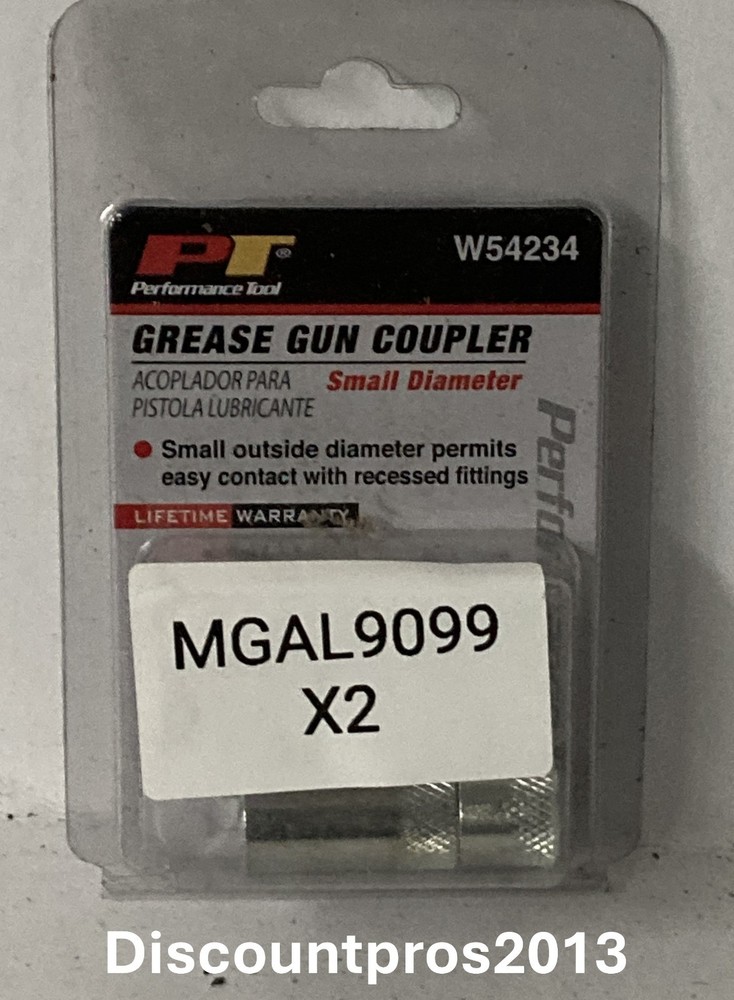 Performance Tool W54234 Grease Gun Narrow Body Coupler