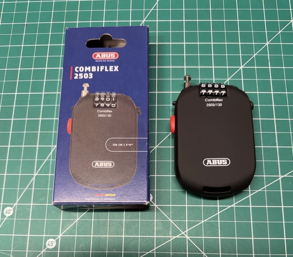 ABUS Combiflex 2503 120 cm Cable Lock, Black