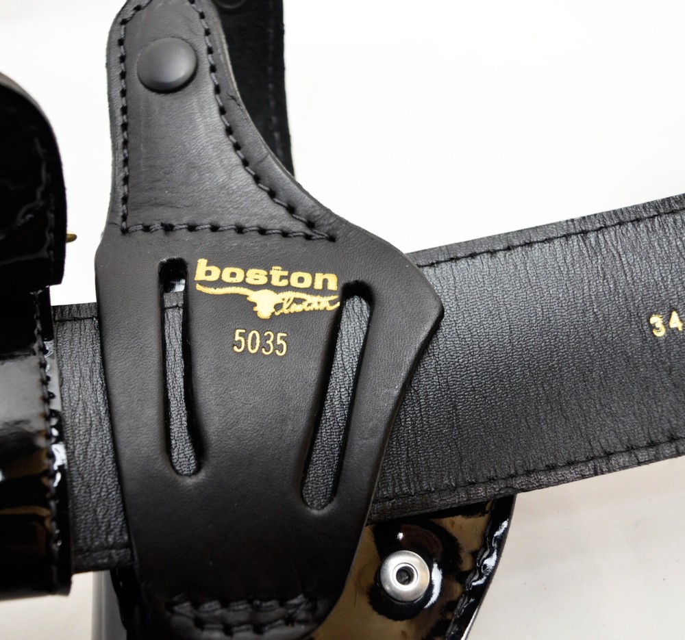 Boston Leather AE Nelson Rig - Sam Browne Belt Shoulder Strap and Holster