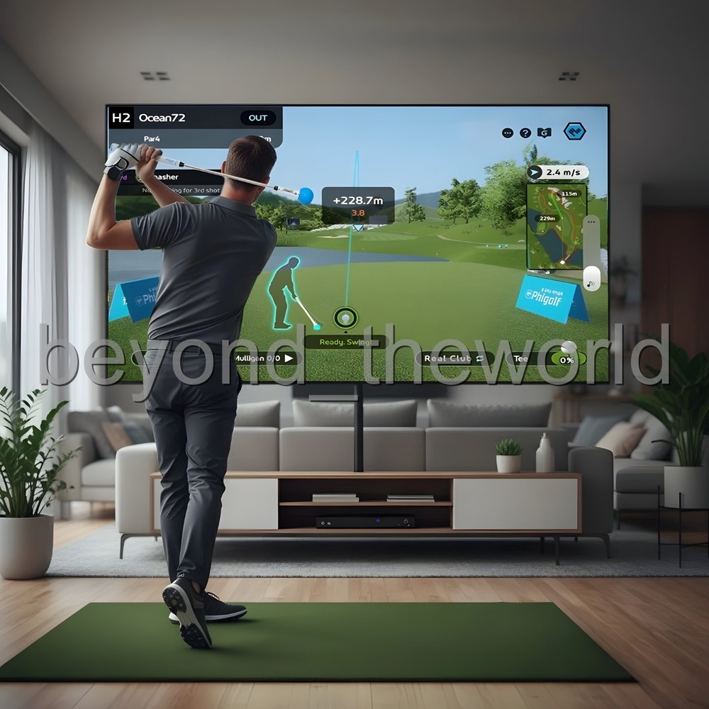 Phigolf 2 Smart Screen Golf Simulator Swing Trainer WGT E6 PHG-200 ⭐Tracking⭐