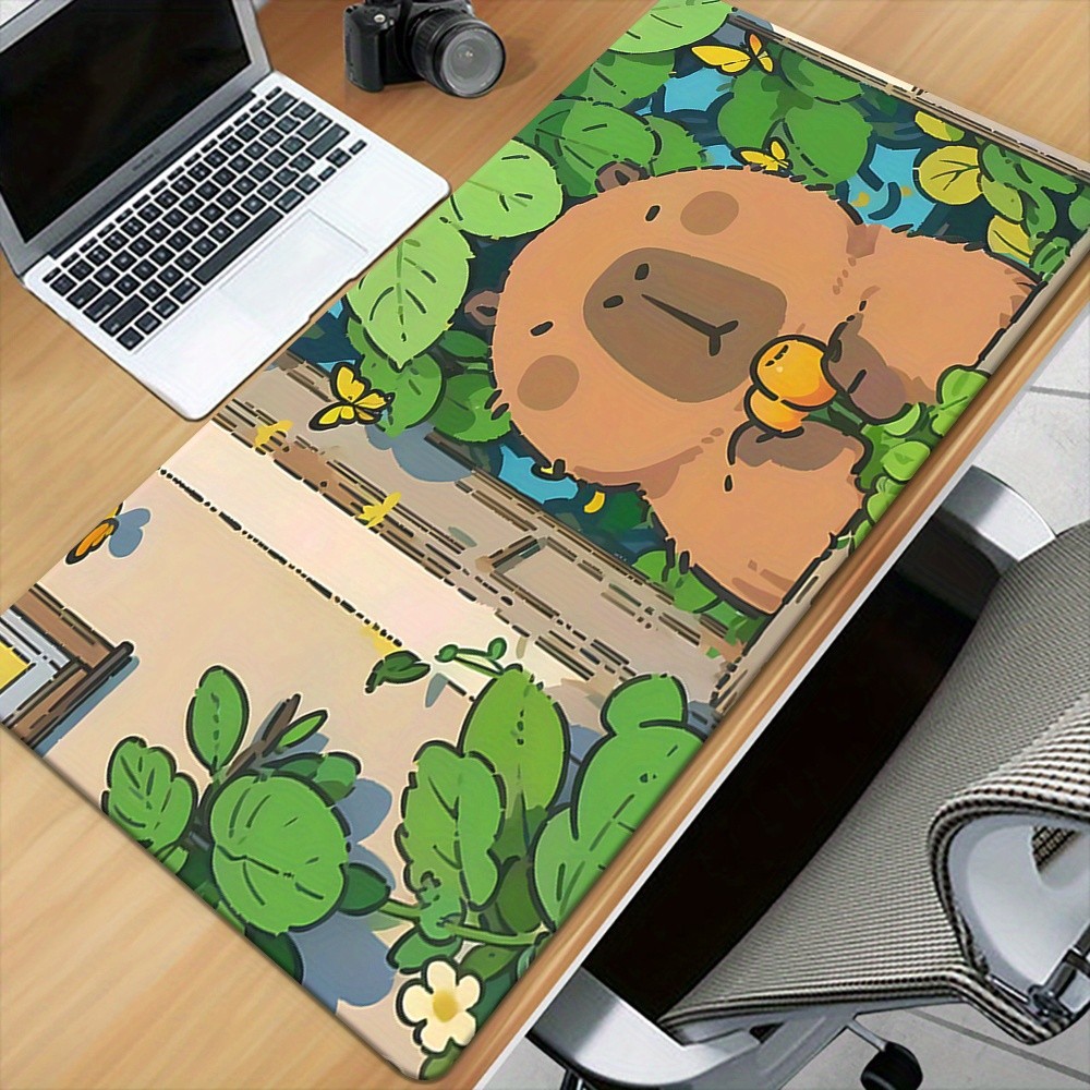 40*90cm Capybara Pattern HD Printed Pad for Desk, Multi Functional XXL Mousepad,