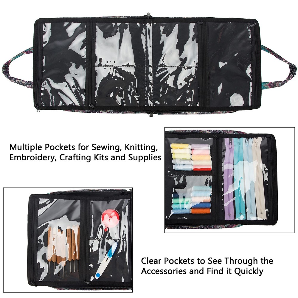 Sewing Accessories Storage Bag Knitting Craft Tools and Accessories Organizer...