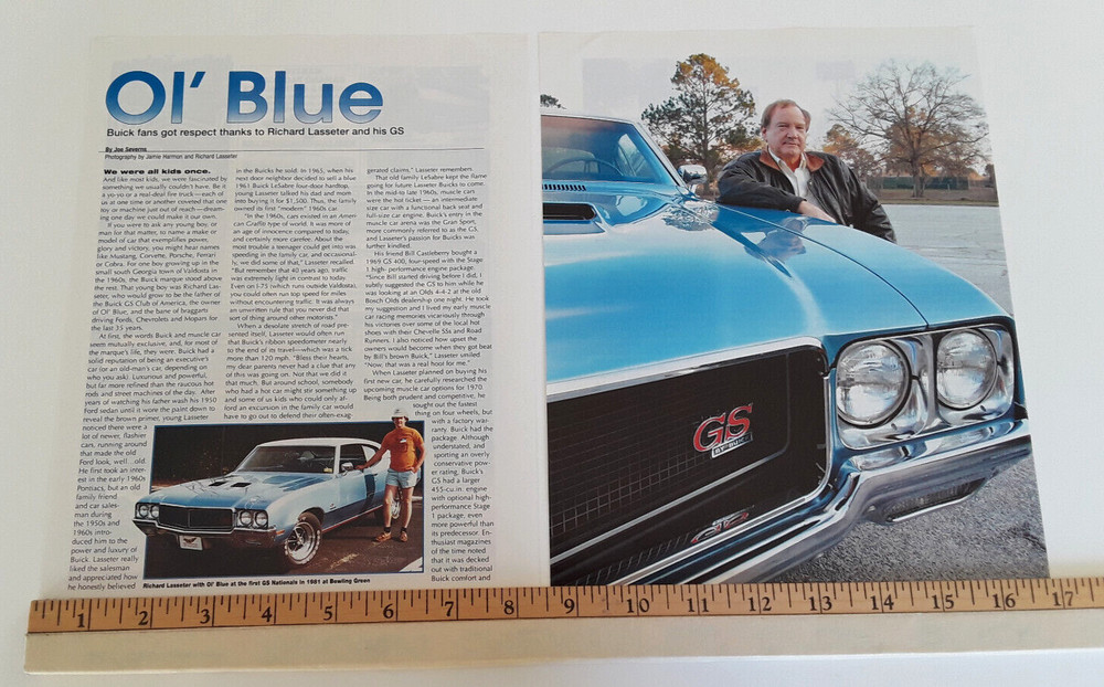 1970 BUICK GS RICHARD LASSETER ORIGINAL 2006 ARTICLE
