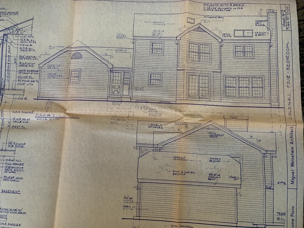 Colonial 4 Bedroom Two Story home plans