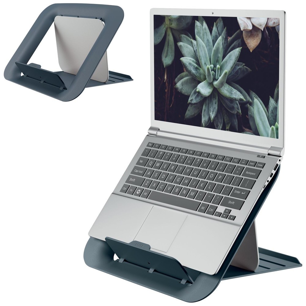 Leitz Ergo Laptop Stand, Adjustable Computer Riser, Portable Notebook Stand f...