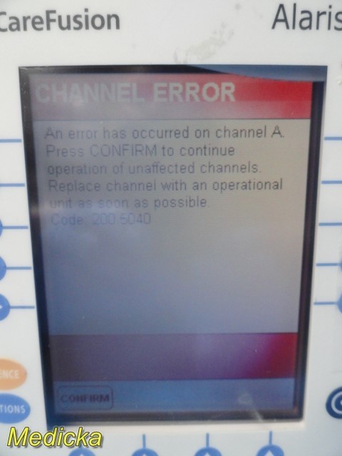 Dual 8100 Infusion Pump Modules | REF 12278595 | Powers On | Channel Error~38390