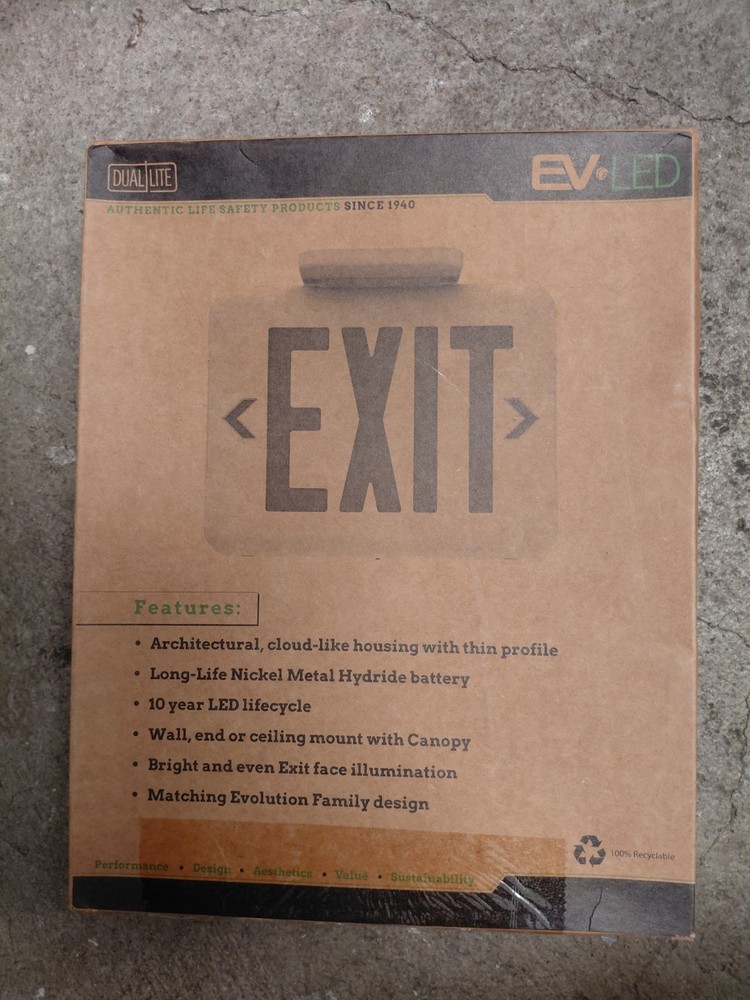 Dual Lite, Exit Sign, EVEUGWE