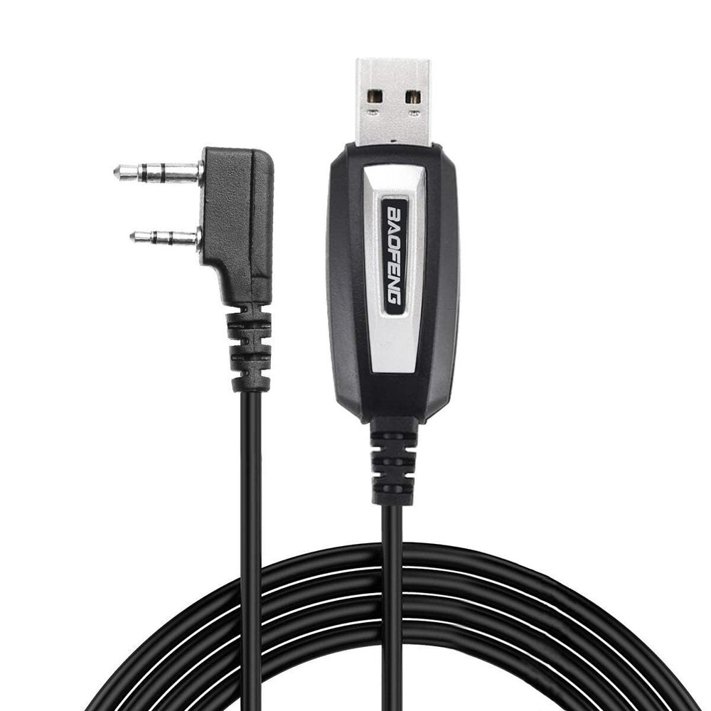 CH340 USB Programming Cable for Baofeng & Compatible Models - Black